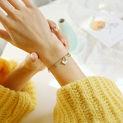Braccialetti con ciondoli in acciaio inossidabile 304&nbsp;FS-WG9B627-02