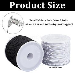 4 рулон эластичных шнуров 2 цветов&nbsp;EC-PA0001-02C