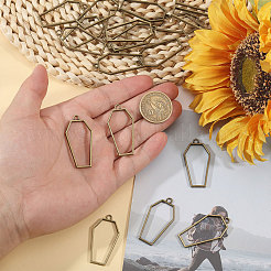 20pcs pendentifs à lunette ouverte en alliage&nbsp;FIND-CA0011-50AB
