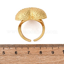 Латунные микропаве кубические цирконии регулируемые открытые манжеты кольца для женщин&nbsp;RJEW-A072-02G