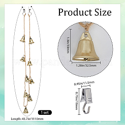 Подвесные украшения из джутовой оплетки&nbsp;AJEW-WH20020-325B