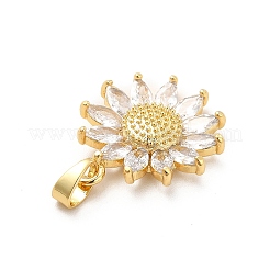 Pendentifs en laiton zircon cubique transparent&nbsp;X-KK-I695-022G