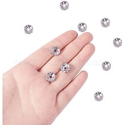 Distanziatori perline di strass in acciaio inossidabile 304&nbsp;STAS-PH0001-02P