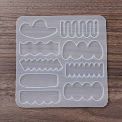 Силиконовые Молды кабошон нестандартной Молды своими руками для заколок для волос&nbsp;DIY-L069-01C