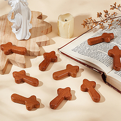 20 шт. деревянные настенные крестообразные украшения&nbsp;AJEW-GA0007-36
