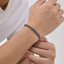Bracelets en chaîne gourmette en acier inoxydable&nbsp;PW-WGD54F4-01