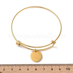 Регулируемые раздвижные браслеты из нержавеющей стали 304&nbsp;BJEW-L704-01G