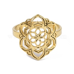 201 регулируемое кольцо из нержавеющей стали&nbsp;RJEW-C074-06G