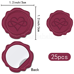 25 pz adesivi con sigillo in ceralacca&nbsp;DIY-CP0009-11B-07