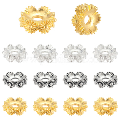 120 шт. 3-х цветные бусины-разделители из сплава&nbsp;FIND-SC0017-91