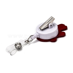 Herz-Filz- & ABS-Plastik-Abzeichenrolle&nbsp;X-AJEW-I053-35