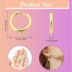 10 pz 201 orecchini a cerchio huggie in acciaio inossidabile&nbsp;STAS-SZ0003-21B