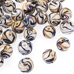 30 pièce de perles de lampwork en sable doré faites à la main&nbsp;LAMP-TA0002-37A