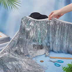 Бахрома из полиэстера и алюминиевой фольги&nbsp;DIY-WH0588-03B