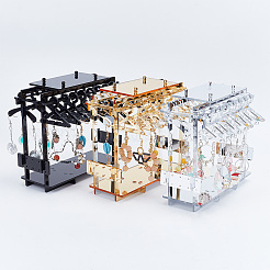 Акриловый дисплей серьги стойки&nbsp;EDIS-WH0030-14A