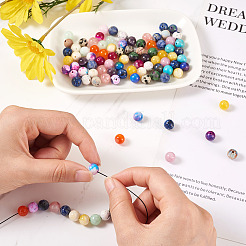 100шт 20 стиля бусины из натуральных смешанных драгоценных камней&nbsp;G-KS0001-07