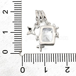 Латунные микро проложить кубического циркония подвески&nbsp;KK-V008-28P