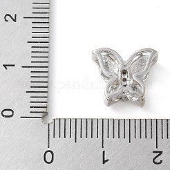 Латунные микропаве прозрачные кубические цирконии серебряные подвески&nbsp;KK-C086-02P-01