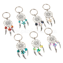 7 шт. брелок из сплава и синтетической бирюзы&nbsp;KEYC-TAC00049