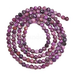 Stränge aus erhitzten natürlichen Sugilith-Perlen&nbsp;G-B193-B02-3mm