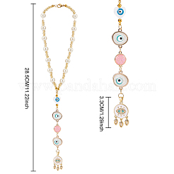Decorazione pendente con ragnatela intrecciata in ottone cubic zirconia&nbsp;HJEW-PH01848