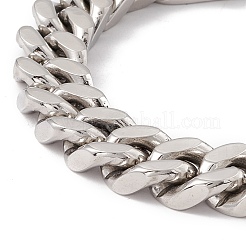 Bracelet gourmette en acier inoxydable 304 anti-ternissement pour femme&nbsp;BJEW-E107-03P-01