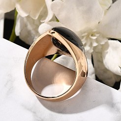 Кольца из смолы с конским глазом&nbsp;LS-RJEW-R006-01G-03