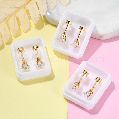 Звездные стеклянные беруши поддельные&nbsp;EJEW-H105-23G-C