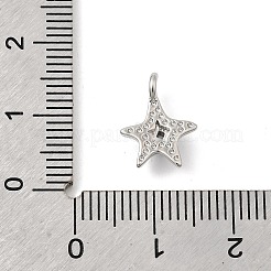 Latón micro pavé colgantes de esmalte de circonio cúbico&nbsp;KK-L262-17P-01