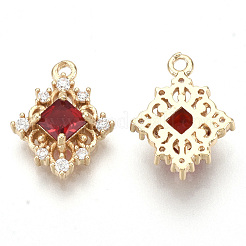 Золотые тона латунные подвески&nbsp;GLAA-R212-16B