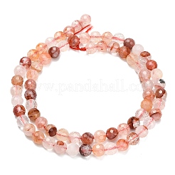 Нити бусин из натурального красного гематоидного кварца/железистого кварца класса А&nbsp;G-L642-F03-6mm