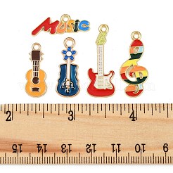 20 шт. 5 стиля музыкальных инструментов сплав эмалированные подвески&nbsp;FIND-FP0002-93