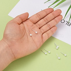 Серьги-гвоздики из серебра&nbsp;EJEW-L202-004A