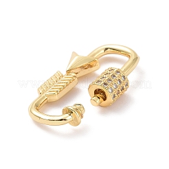 Латунные застежки для ключей из прозрачного кубического циркония&nbsp;LS-ZIRC-TAC0005-02B-G