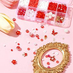 Kits de bijoux de bracelets de perles rondes en acrylique et en verre&nbsp;DIY-FS0006-29D