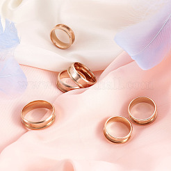 6 шт. 6 размера 201 нержавеющая сталь рифленые кольца для пальцев&nbsp;FIND-YS0001-11