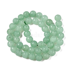 Mattierte natürliche weiße Jadeperlenstränge&nbsp;G-T138-8mm-209D