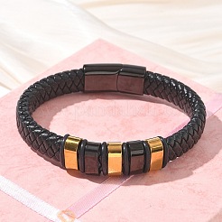 Geflochtene Armbänder aus Mikrofaser-Lederband&nbsp;BJEW-C153-01I