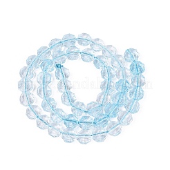 Transparentes craquements perles de verre brins&nbsp;GLAA-Q108-03A-09