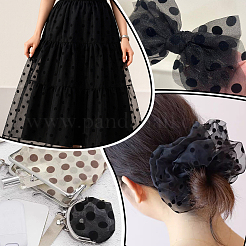 Polyester-Tupfennetzgewebe&nbsp;DIY-WH0899-795