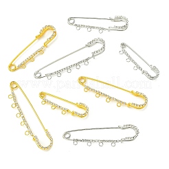 8 шт. 8 стиля железных булавок со стразами&nbsp;FIND-CJ0004-92