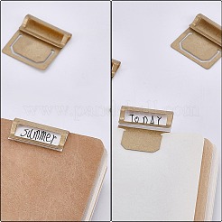 Латунные закладки зажим для страницы&nbsp;AJEW-WH20115-09G