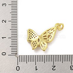 Ciondoli in ottone con placcatura a cremagliera con pavé di zirconi&nbsp;KK-G513-14G