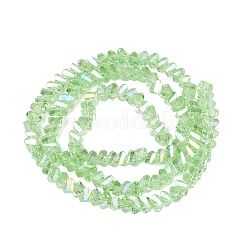 Galvanisieren transparente Glasperlen Stränge&nbsp;EGLA-Q139-01A-A18