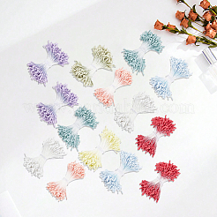 8 fascio di 8 colori di gesso con anima di fiori artificiali in cordino di cotone&nbsp;DIY-GF0014-56