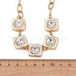 Colliers pendentifs en forme d'étoile en acier inoxydable 304 avec strass pour femmes&nbsp;NJEW-T021-03G