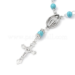 Bracciali con ciondoli incrociati in lega&nbsp;BJEW-TA00423-01
