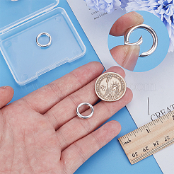 2 шт. 925 кольца-пружинки из стерлингового серебра с 925 штампами&nbsp;STER-AR0001-16B