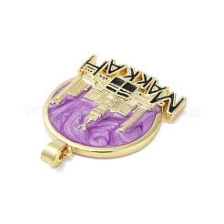 Подвески из латуни с эмалью в стойку&nbsp;KK-H474-21G-03