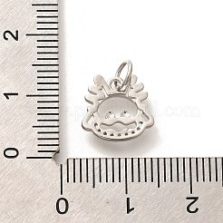 Gestell Messing micro ebnen Zirkonia Anhänger&nbsp;KK-H508-28P-01